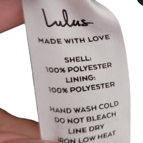 Lulus Wrapped Up In Love Dark Green Satin Faux-Wrap Midi Dress Sz S - Picture 8 of 12